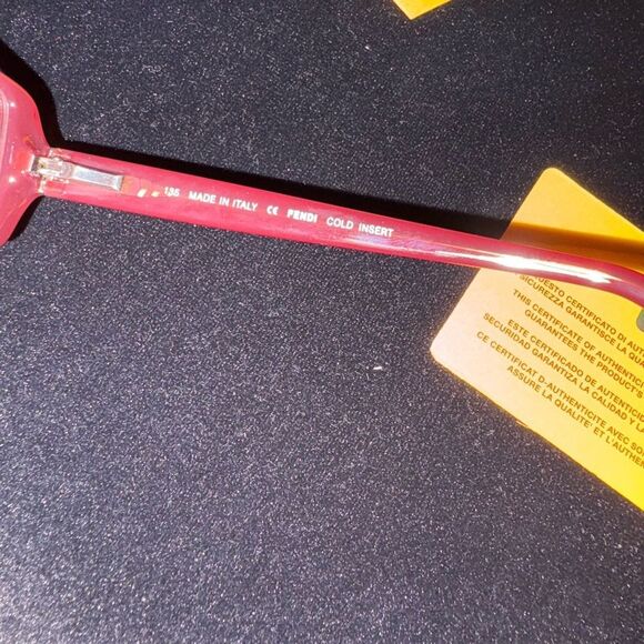 New no box Fendi Red/ burgundy reading glasses need own prescription - Picture 8 of 8